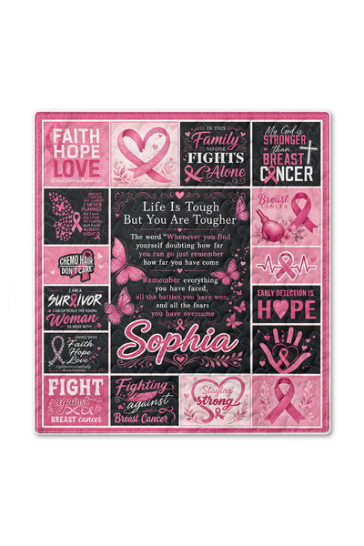 Life Is Tough You Are Tougher Warrior Quilt Blanket