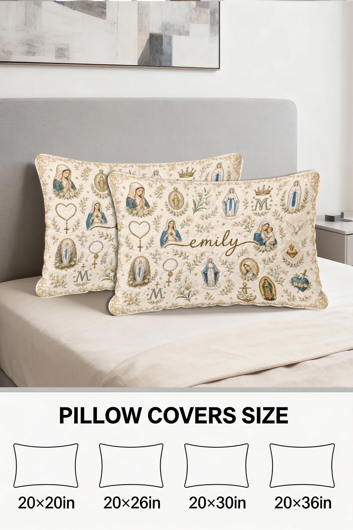 Ave Maria Quilt Pillows