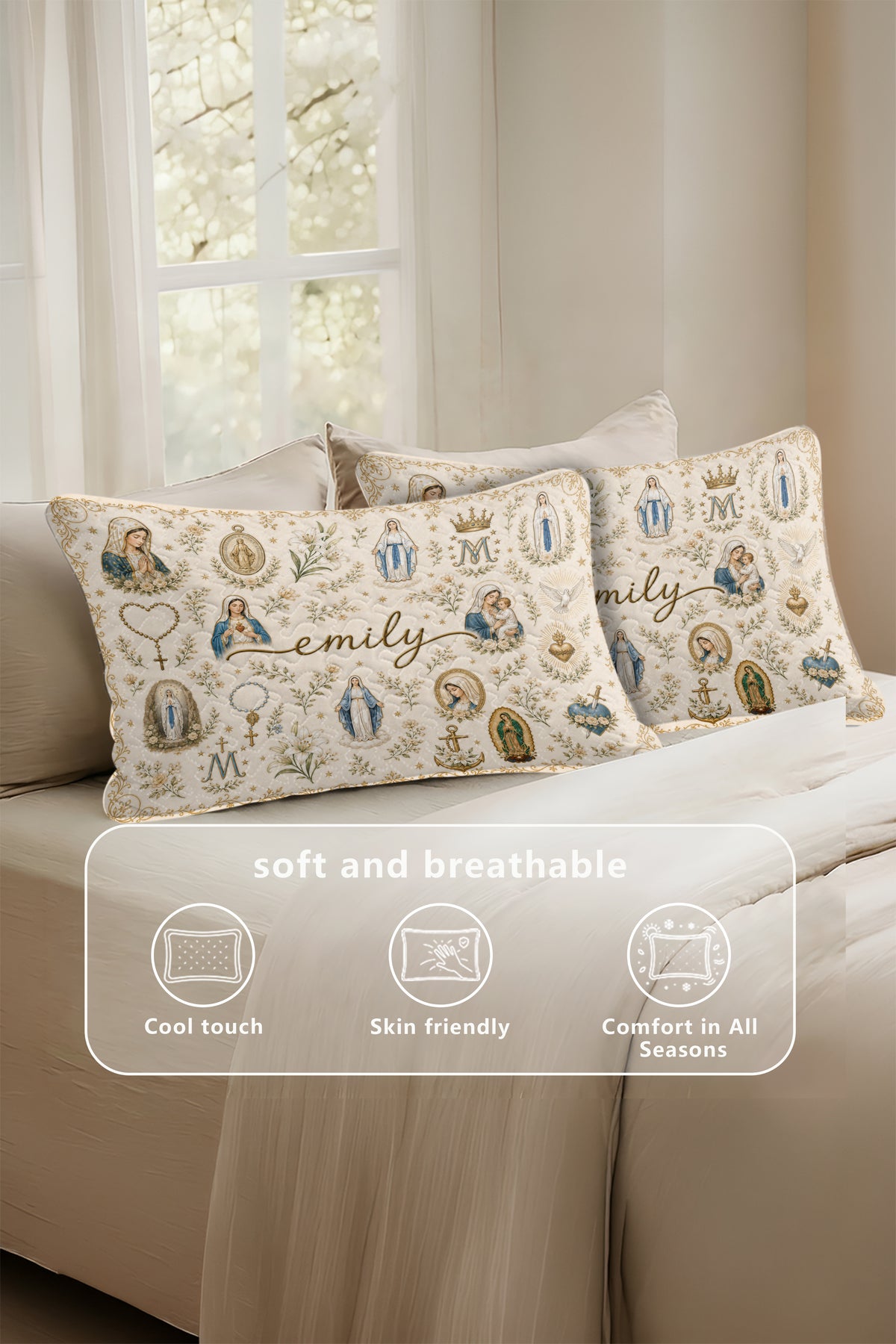 Ave Maria Quilt Pillows