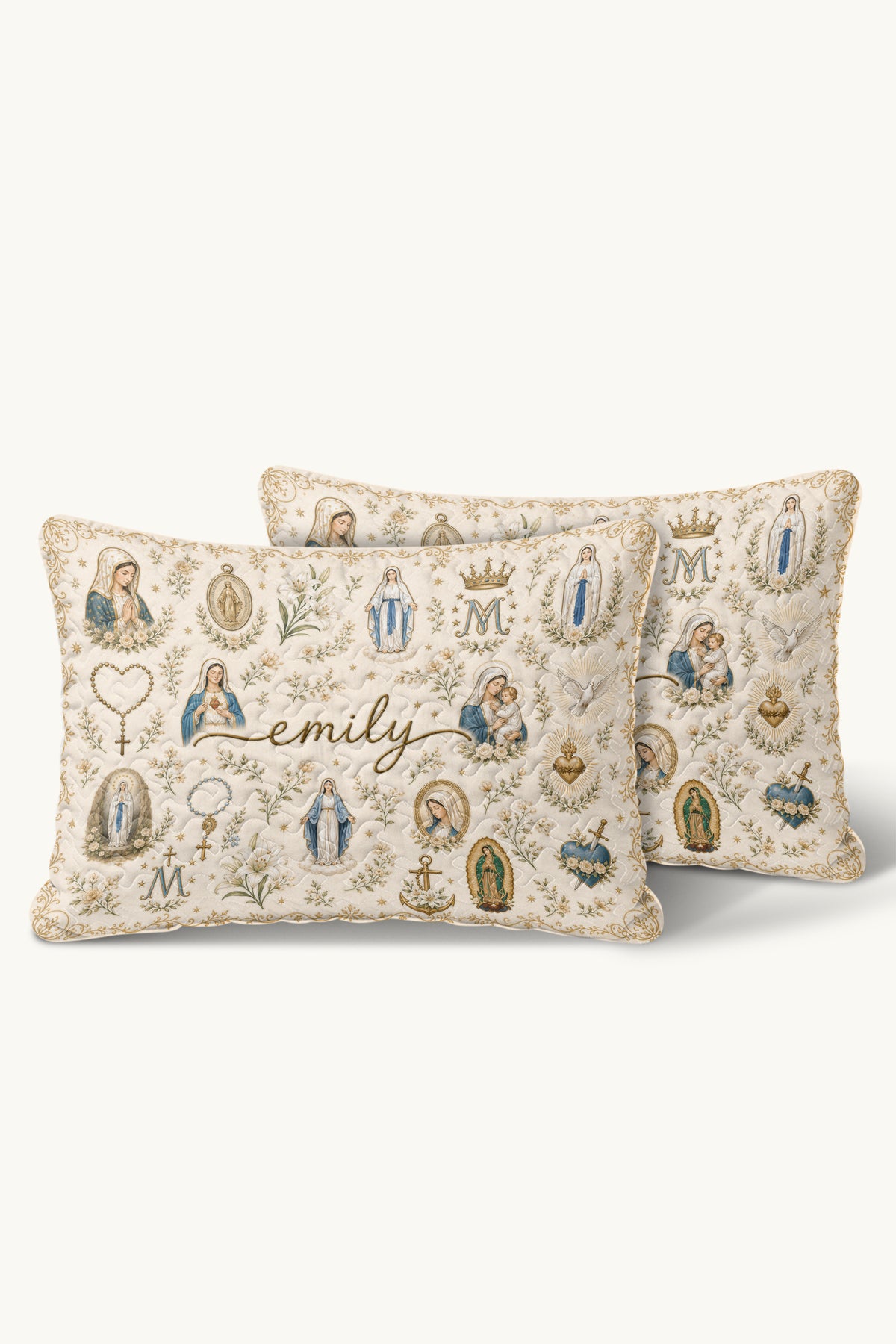Ave Maria Quilt Pillows