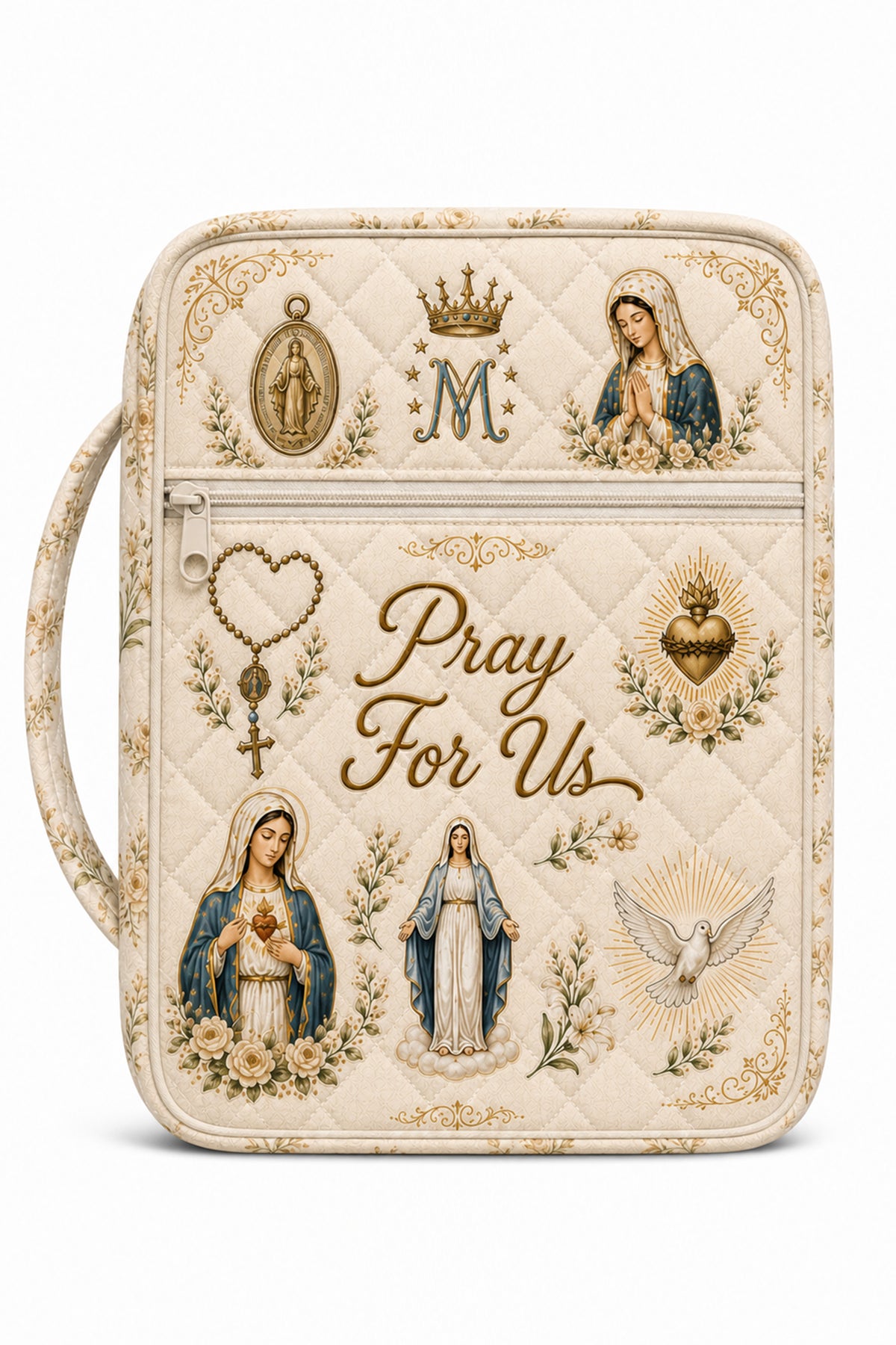 Ave Maria Quilted Bible bag