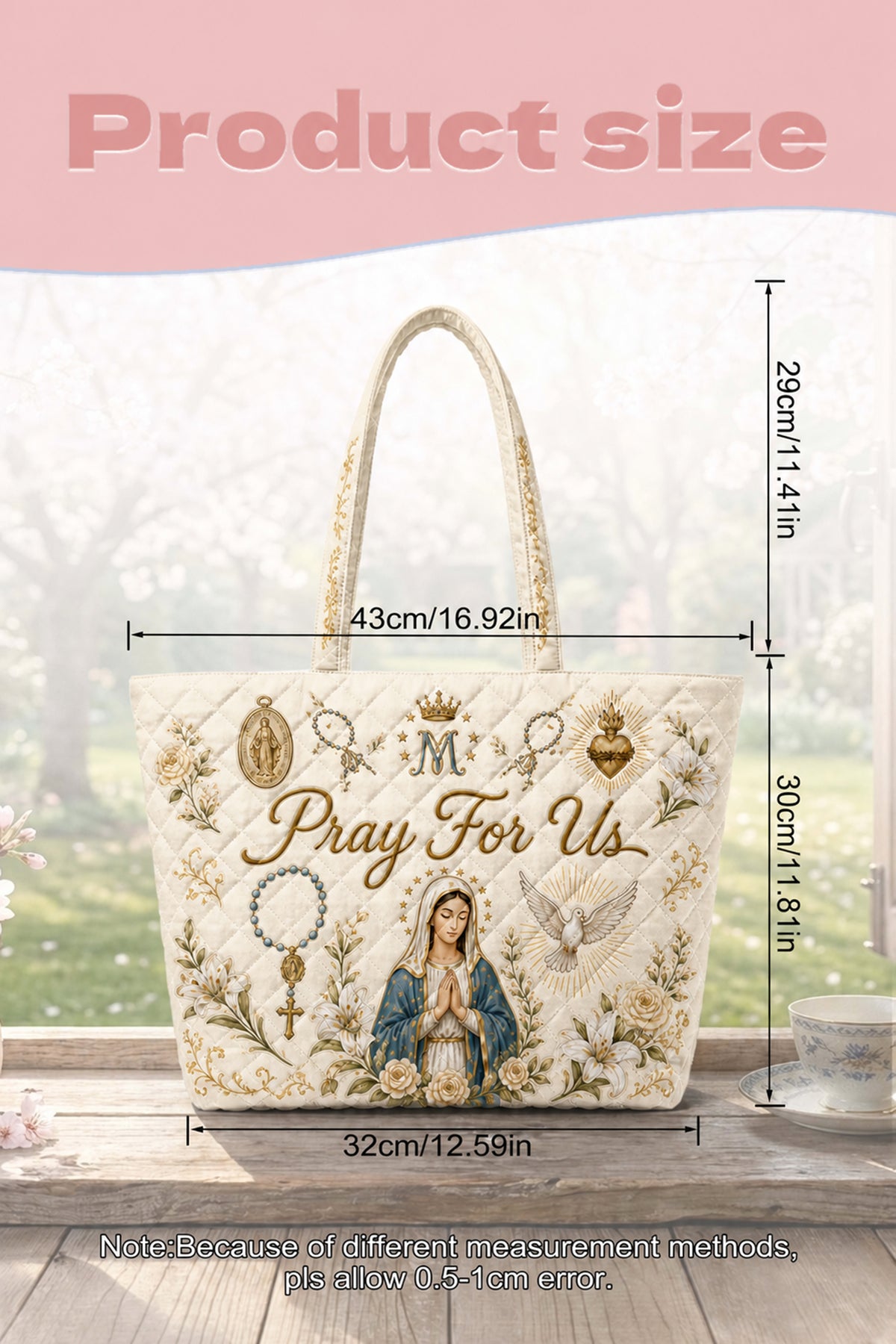 Ave Maria Quilt Bag