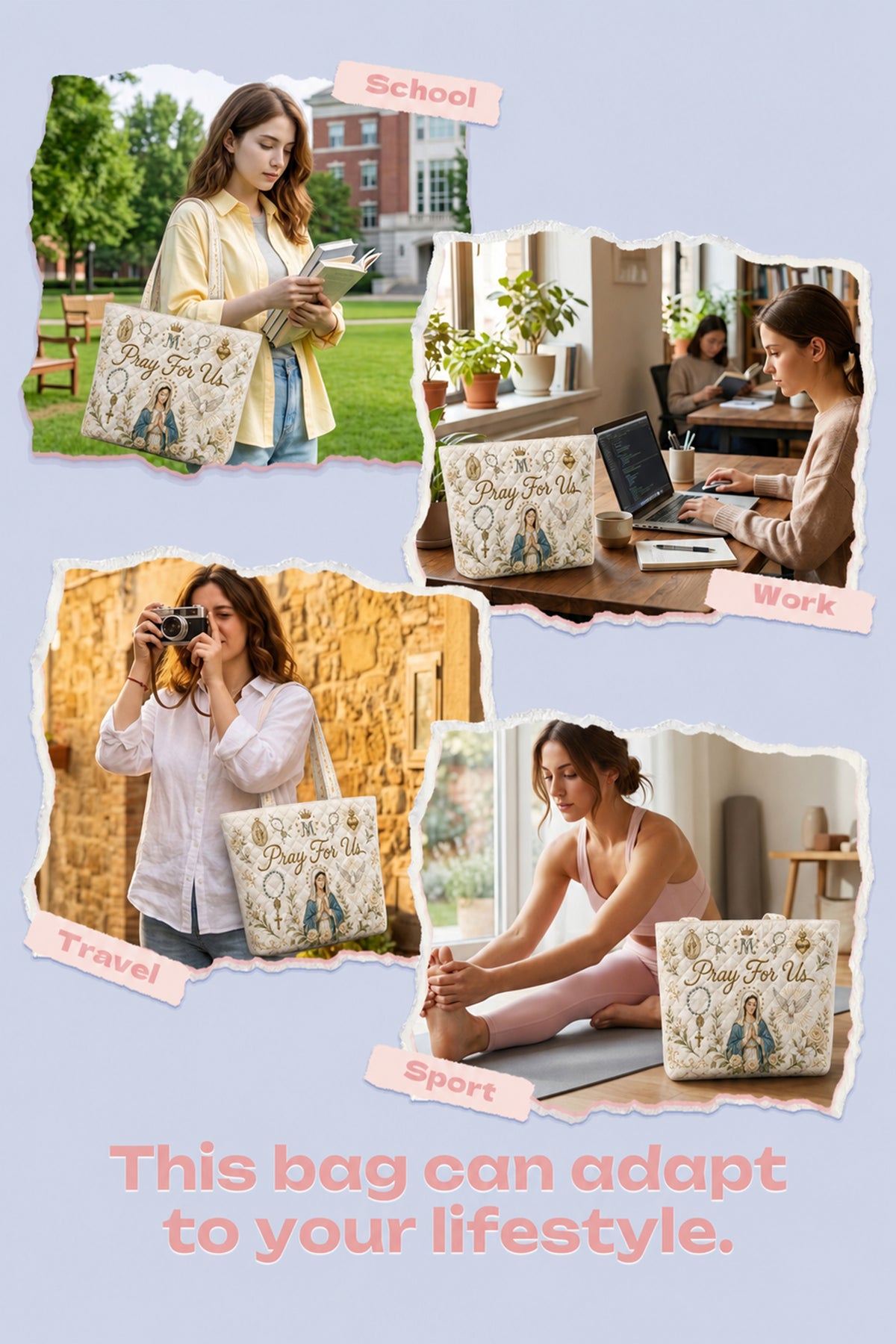 Ave Maria Quilt Bag