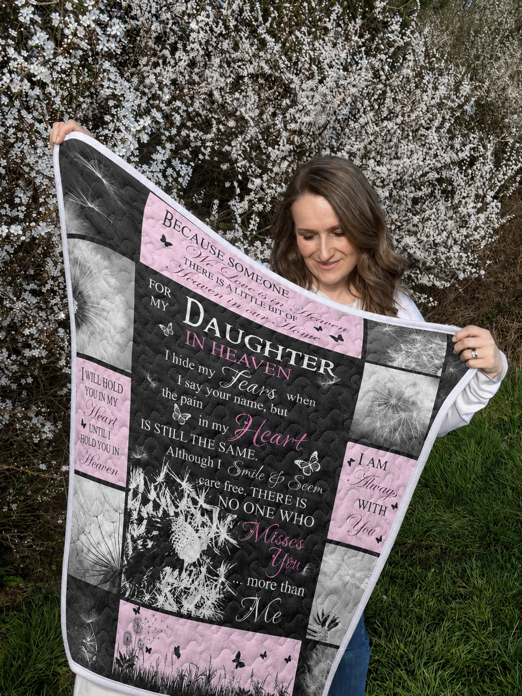 Because Someone We Love Is In Quilt Blanket