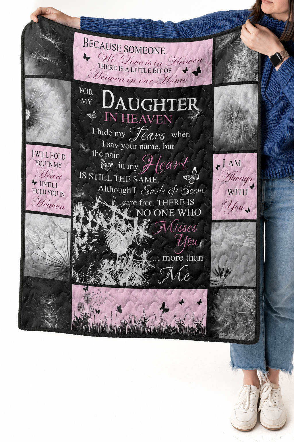 Because Someone We Love Is In Quilt Blanket