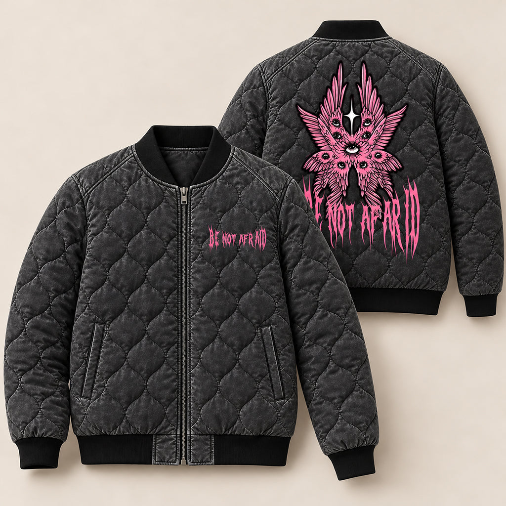 Biblically Accurate Angel Quilted Bomber Jacket – view 2