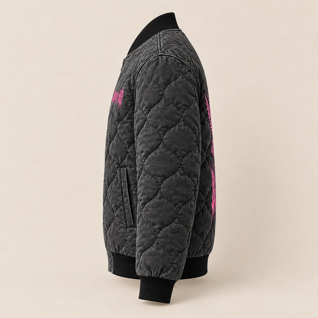 Biblically Accurate Angel Quilted Bomber Jacket