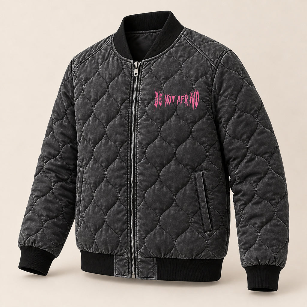 Biblically Accurate Angel Quilted Bomber Jacket