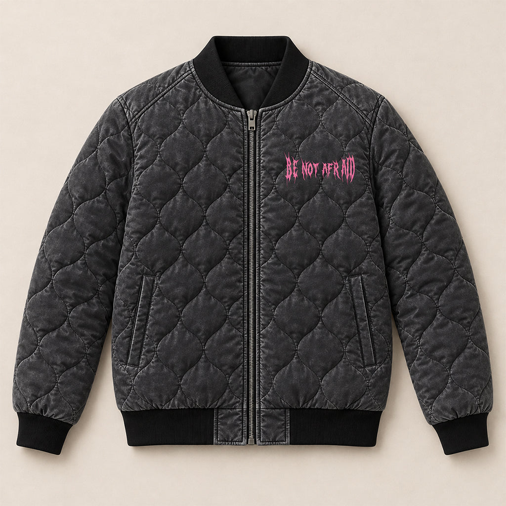Biblically Accurate Angel Quilted Bomber Jacket