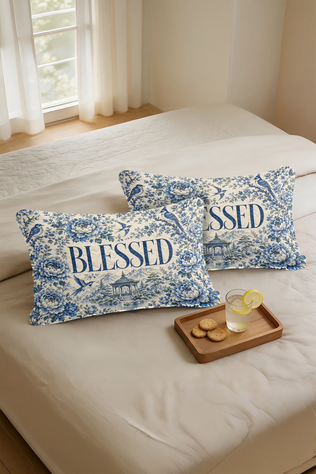 Blessed Floral Christian Pillows