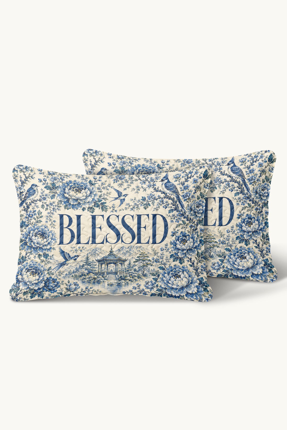 Blessed Floral Christian Pillows