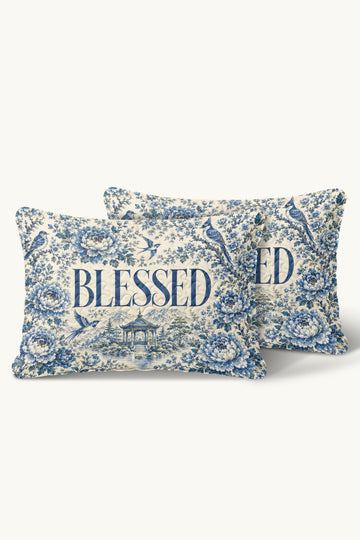 Blessed Floral Christian Pillows