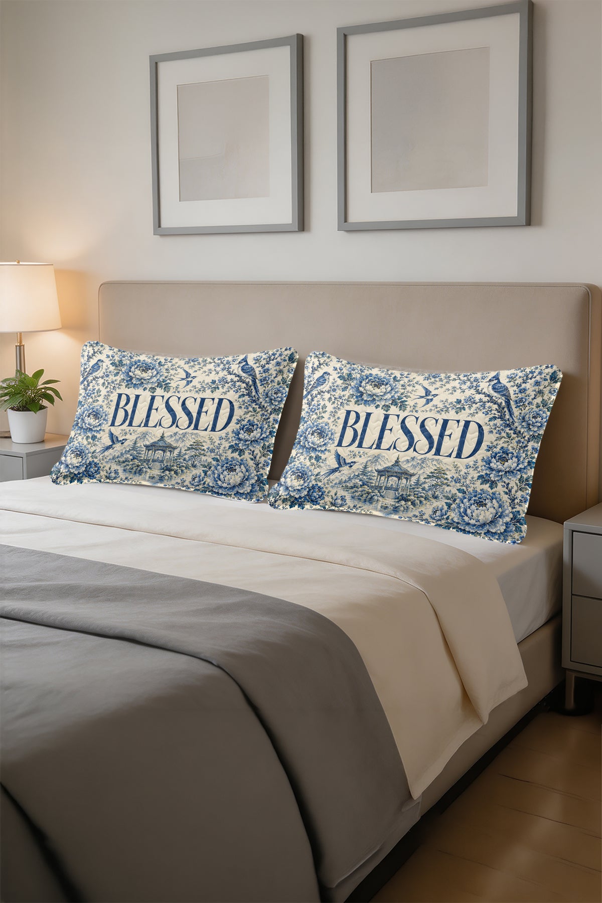 Blessed Floral Christian Pillows