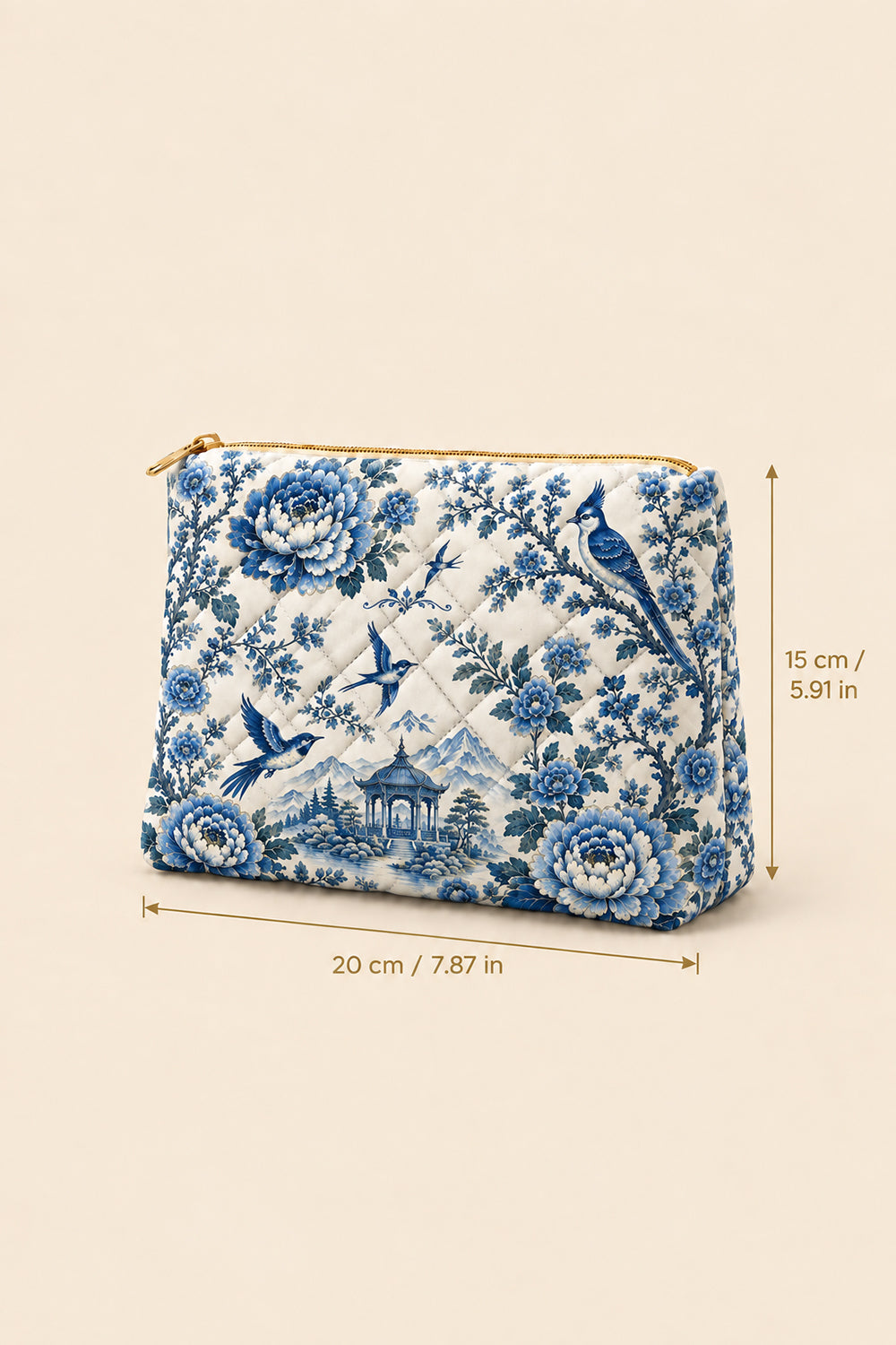 Blessed Floral Christian Quilted Pouches