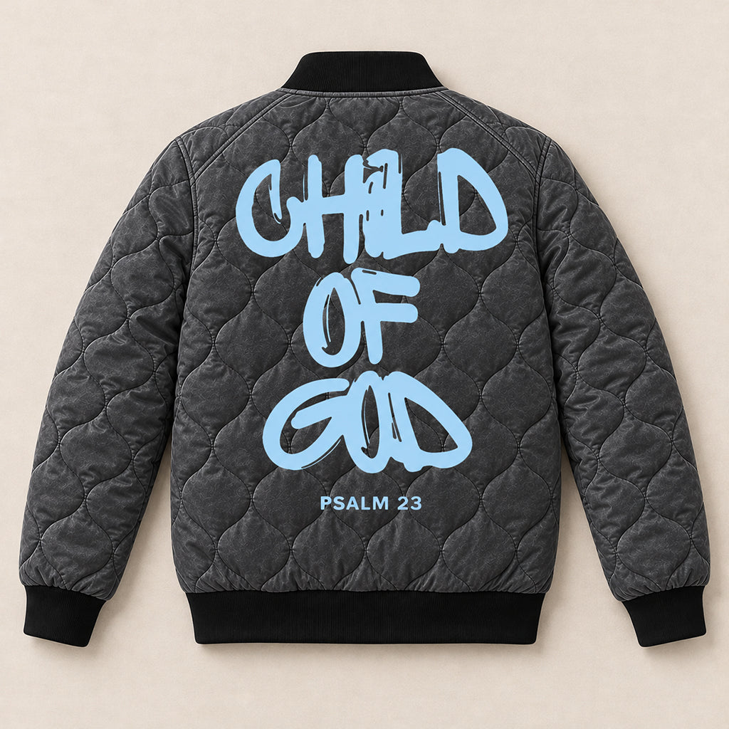 Child Of God Quilted Bomber Jacket – view 1