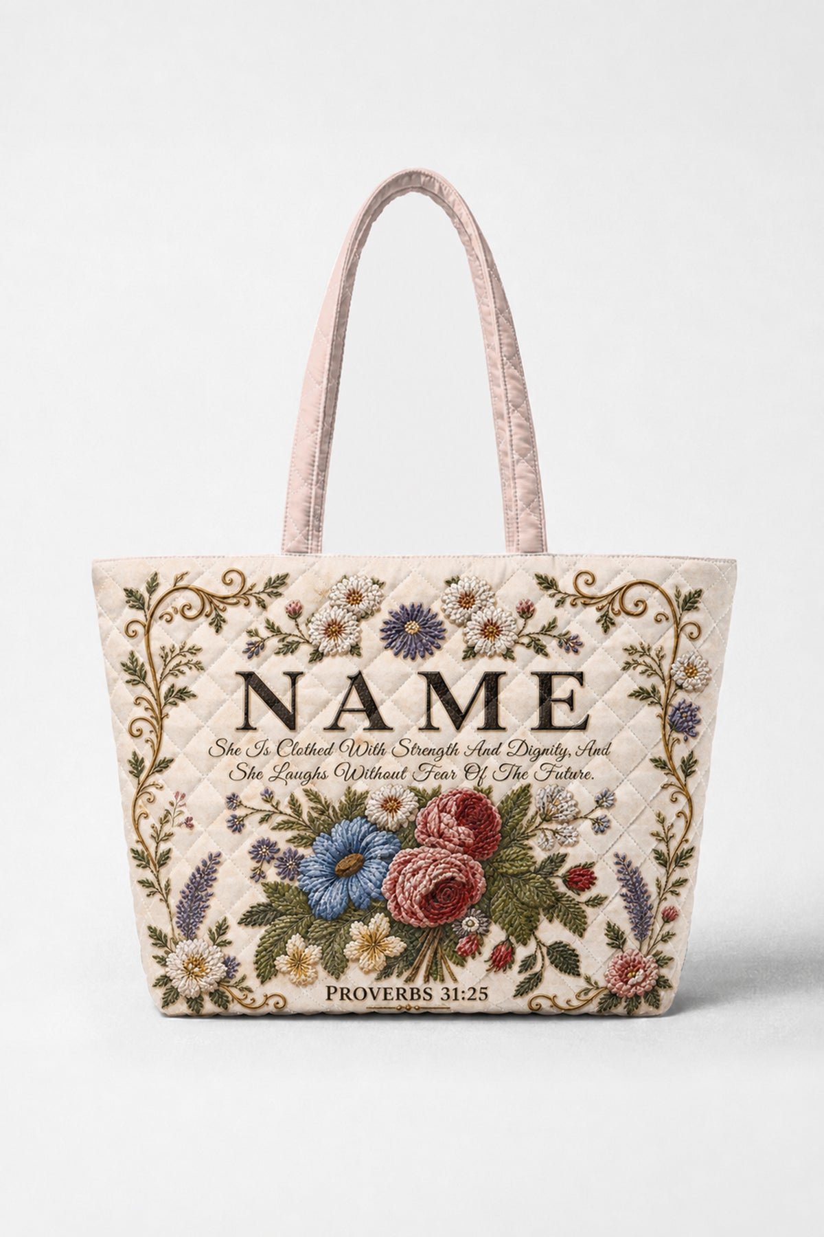 Christian Name Gifts for Friends Catholics Quilt Bag