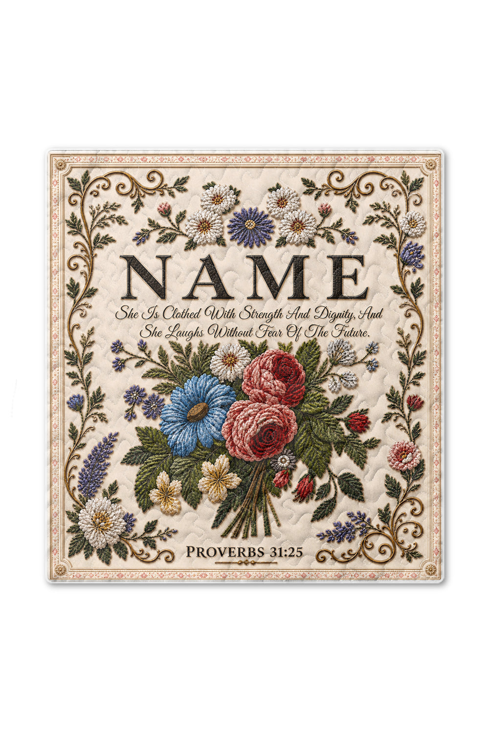 Christian Name Gifts for Friends Catholics Quilt Blanket