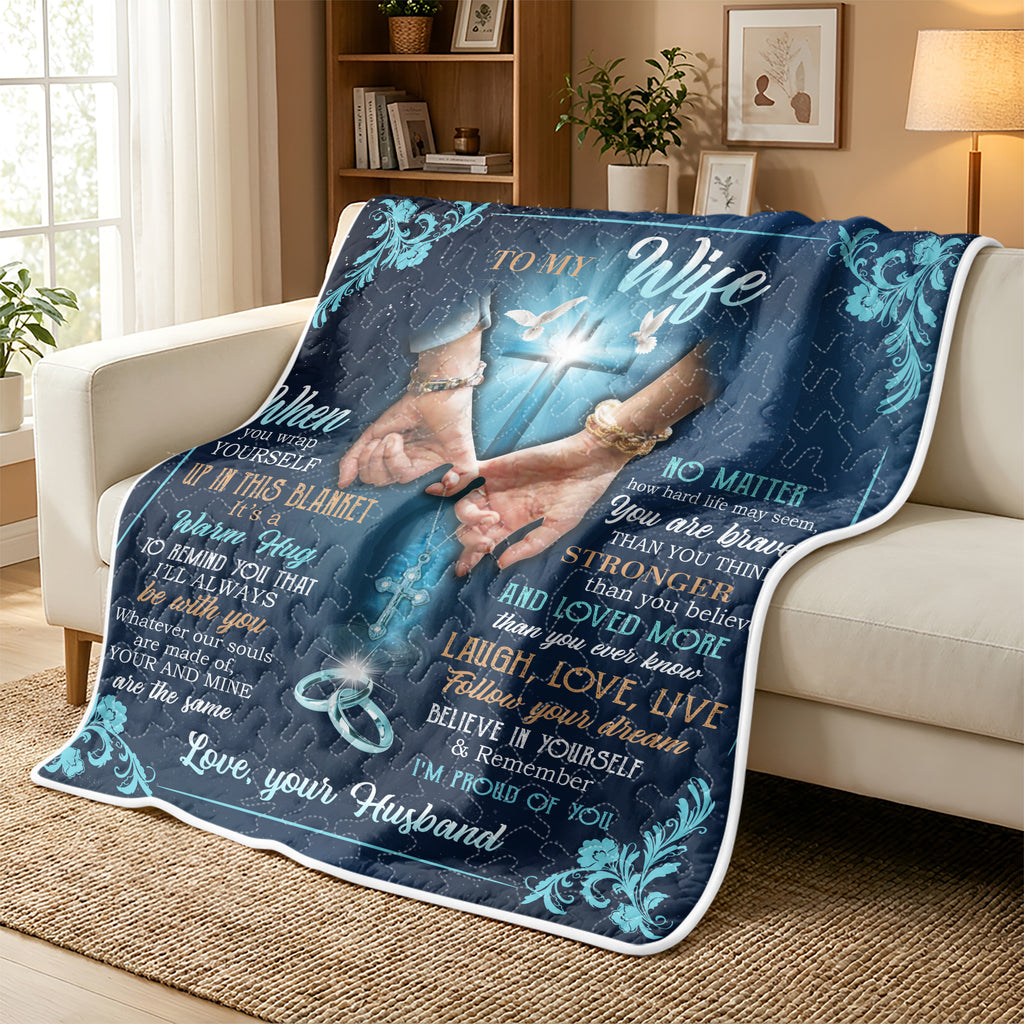 Couple Corss Blanket Quilt Blanket