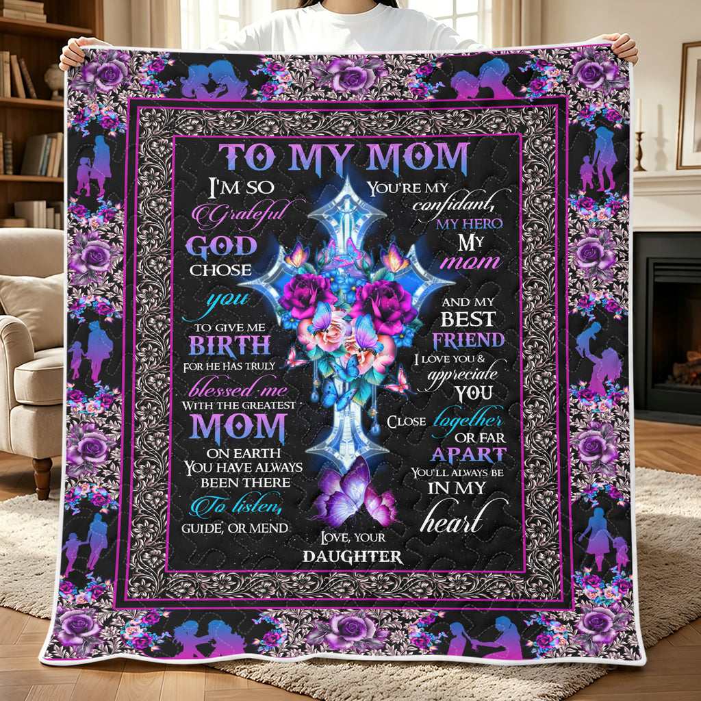 Cross buttefly Quilt Blanket