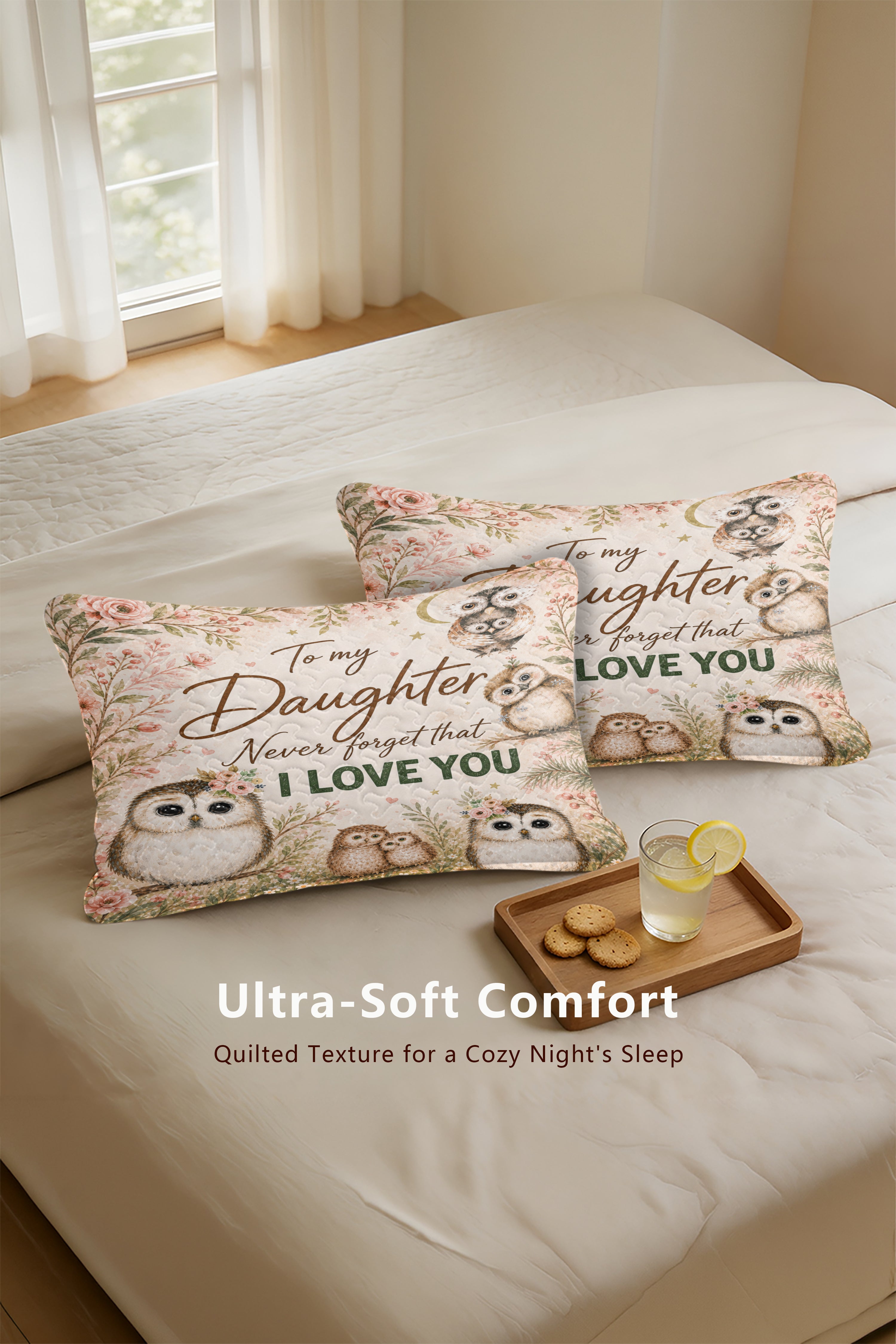 Daughter Believe In Yourself Owl Pillow