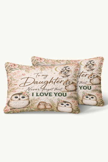 Daughter Believe In Yourself Owl Pillow