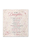 Daughter Braver Stronger Loved Minimalist Elegant Blanket