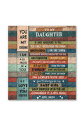 Daughter I Am The Storm Colorful Wood Blanket