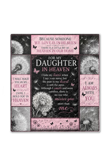 Daughter In Heaven Memorial Blanket