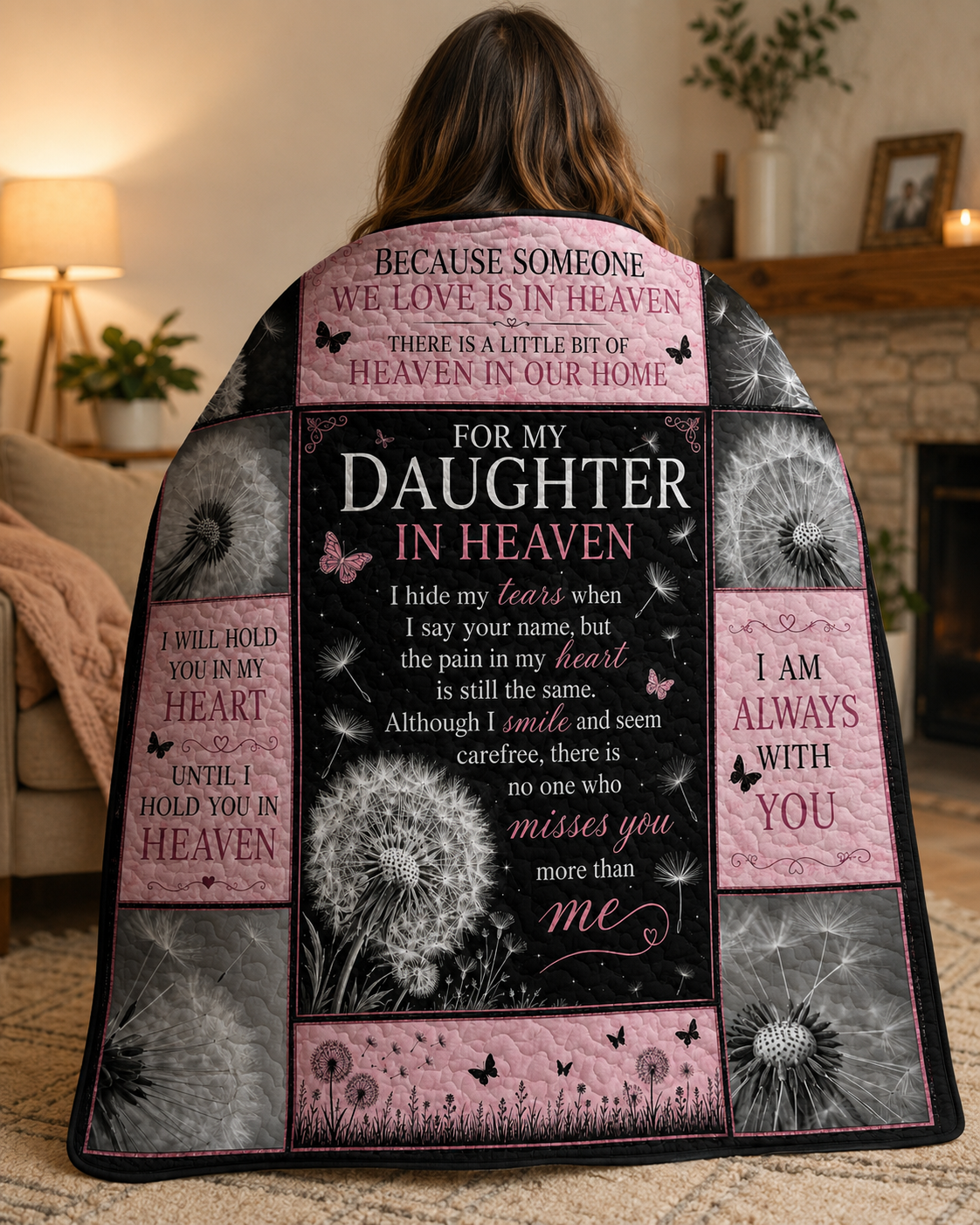 Daughter In Heaven Memorial Blanket