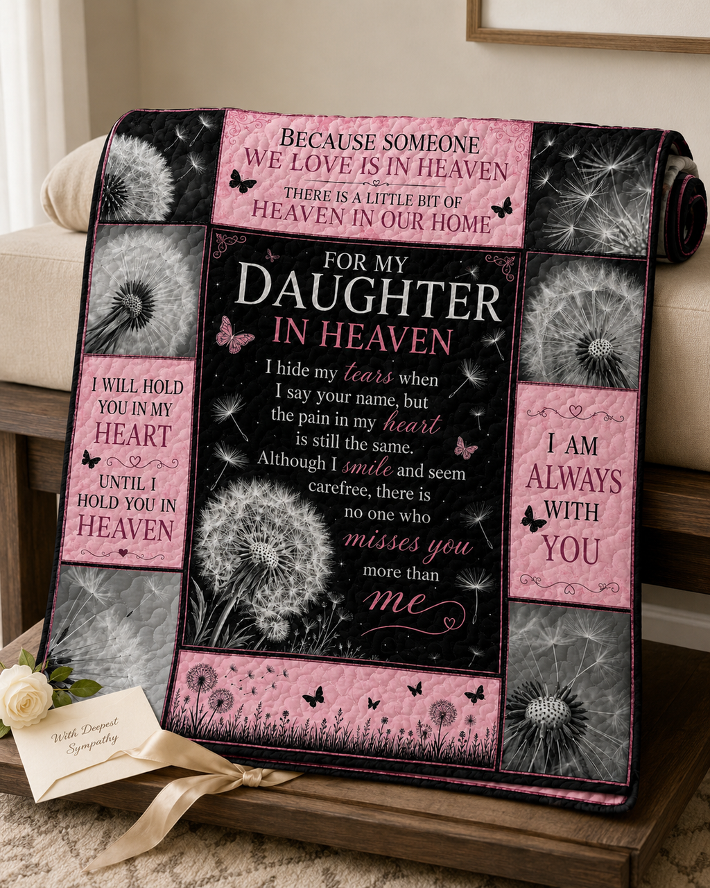 Daughter In Heaven Memorial Blanket