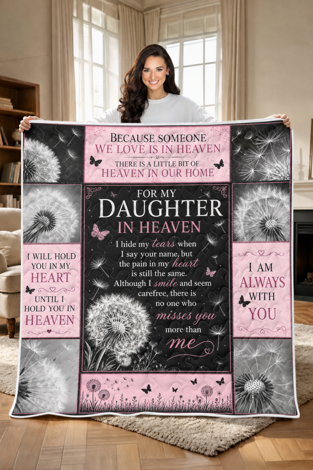 Daughter In Heaven Memorial Blanket