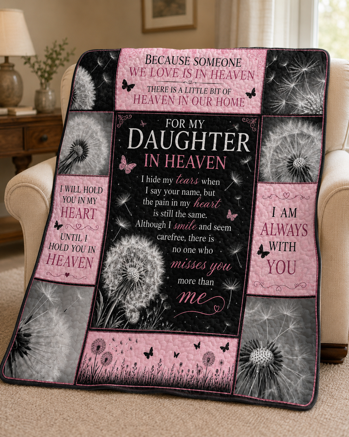 Daughter In Heaven Memorial Blanket