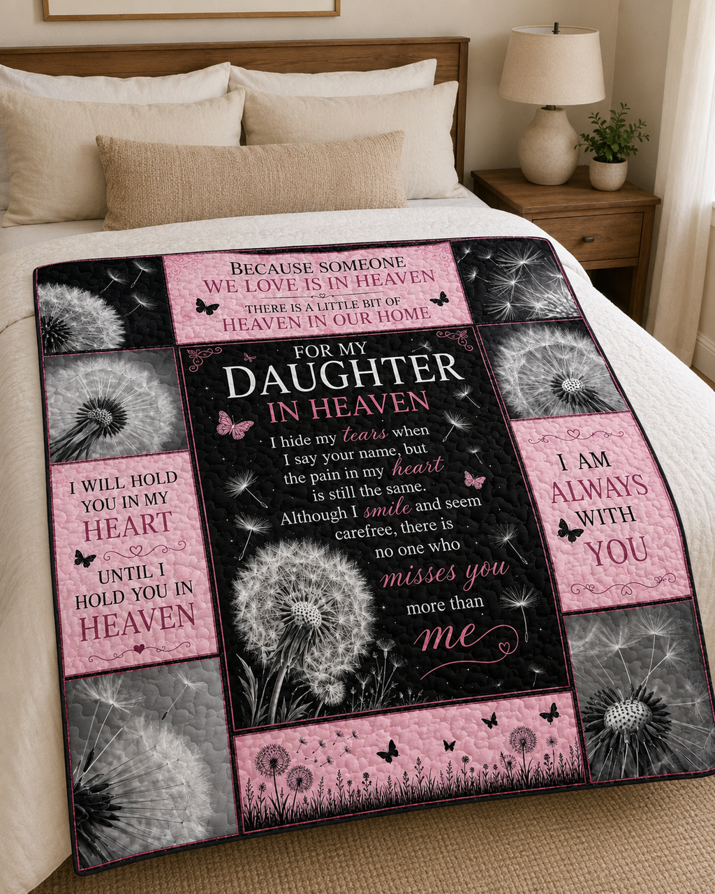 Daughter In Heaven Memorial Blanket