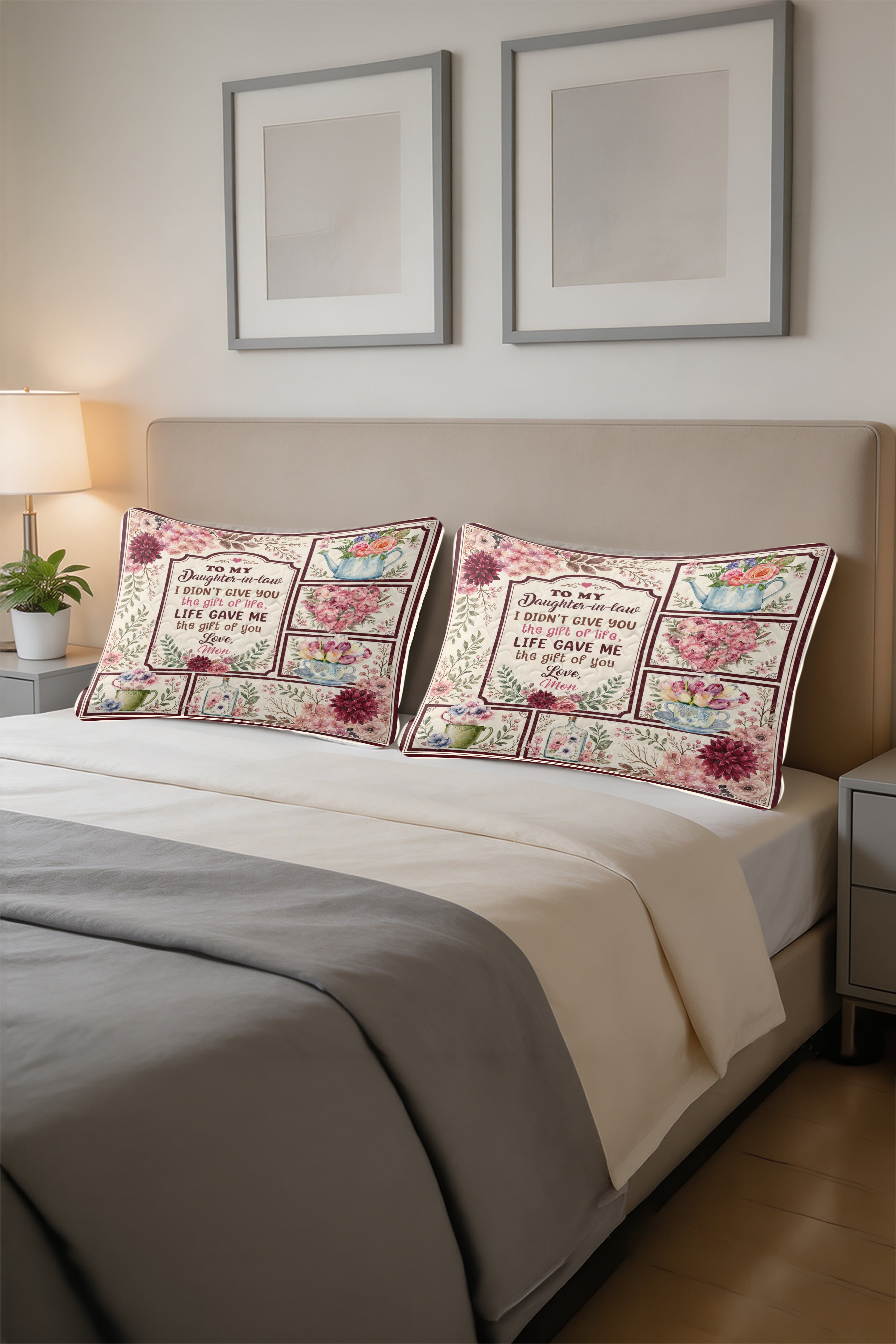 Daughter In Law Beautiful Flower Pillow
