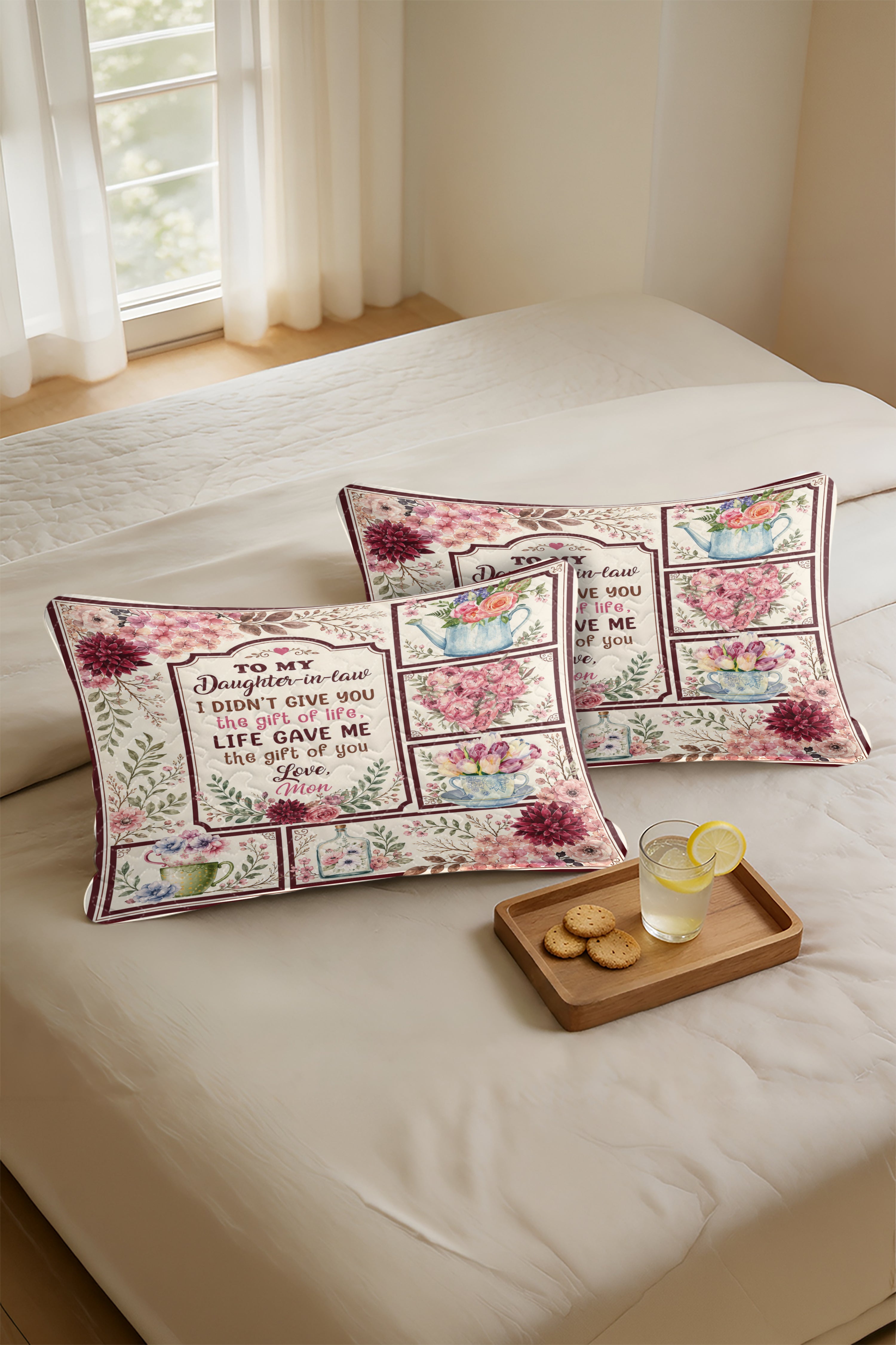Daughter In Law Beautiful Flower Pillow