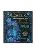 Daughter In Law Thank You Sea Turtle Funny Blanket