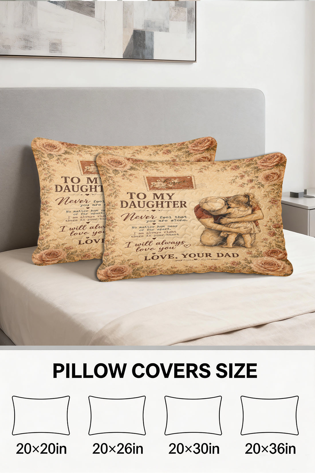 Daughter Life Gave Me Gift Of You Dad Pillow