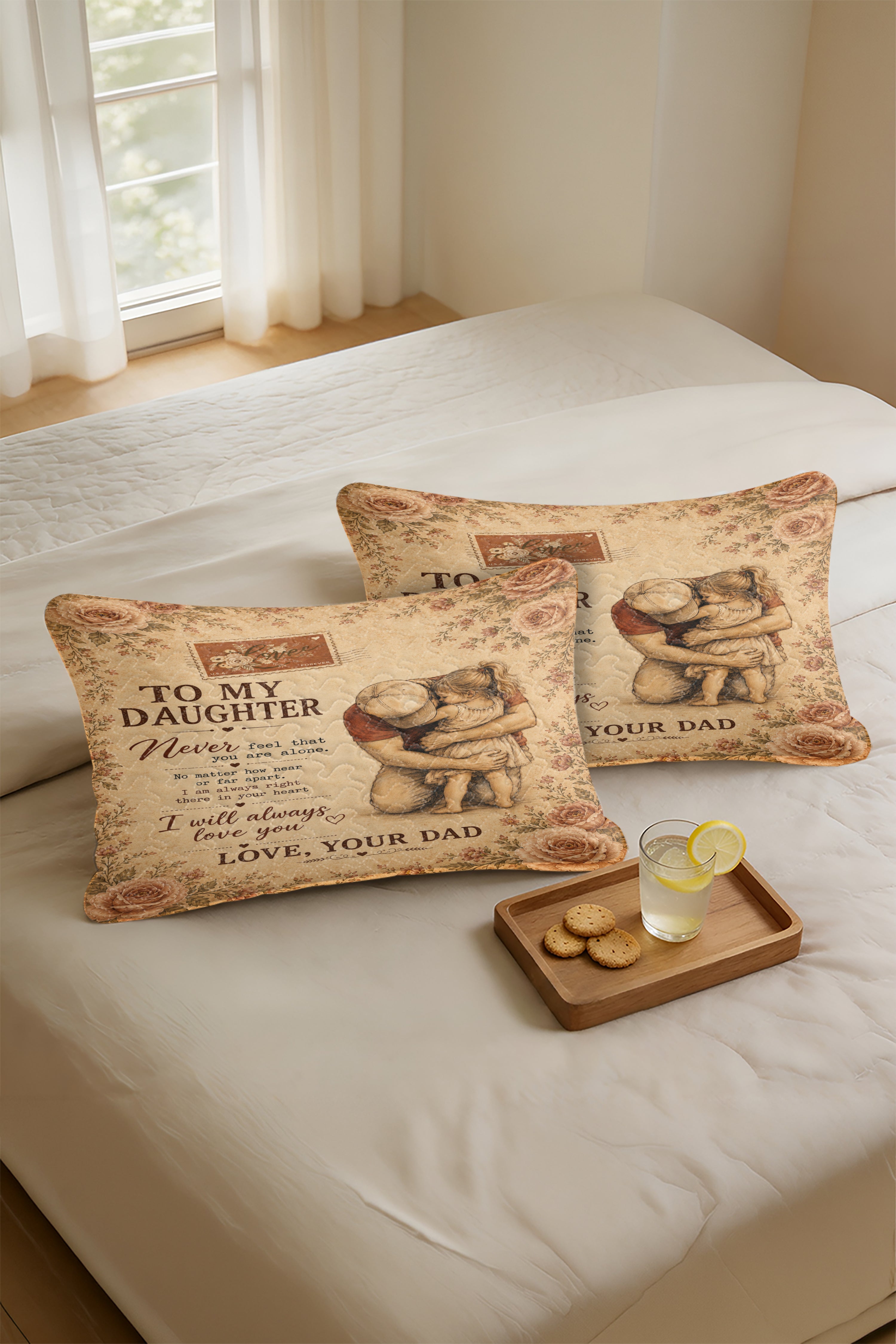 Daughter Life Gave Me Gift Of You Dad Pillow
