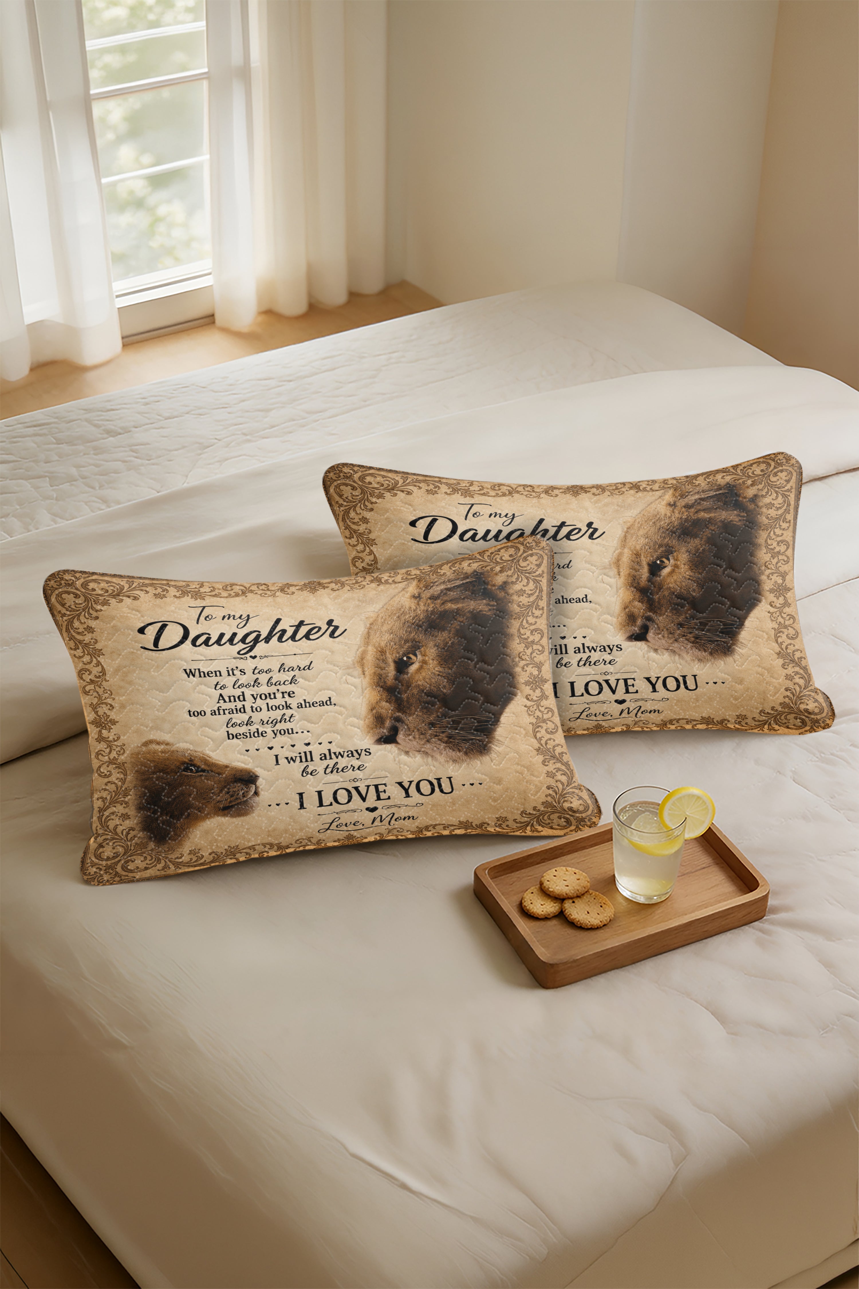 Daughter Lion Mom Pillow