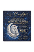 Daughter My Love Will Follow You Cat Moon Blanket
