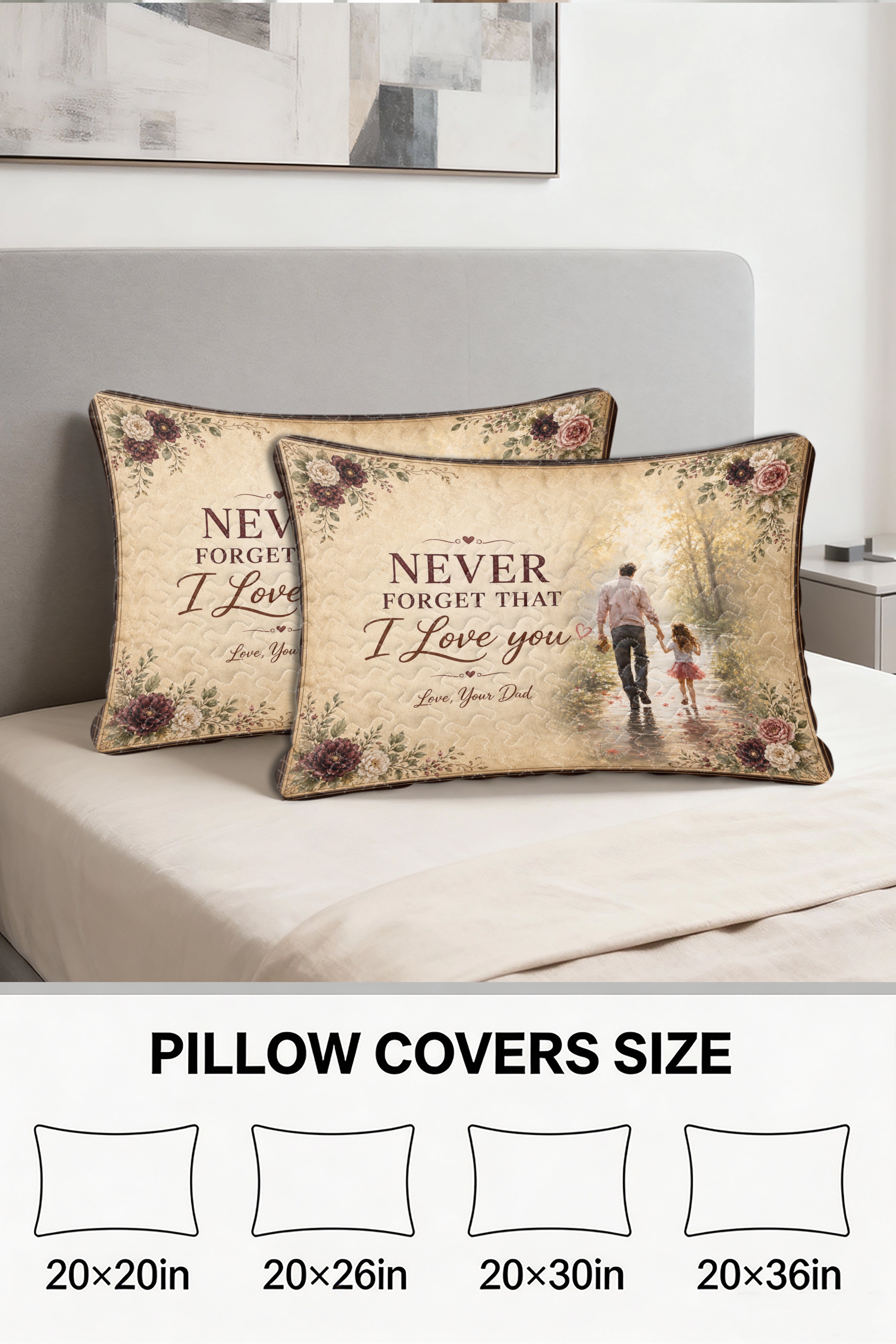 Daughter See Yourself Through My Eyes Dad Pillow