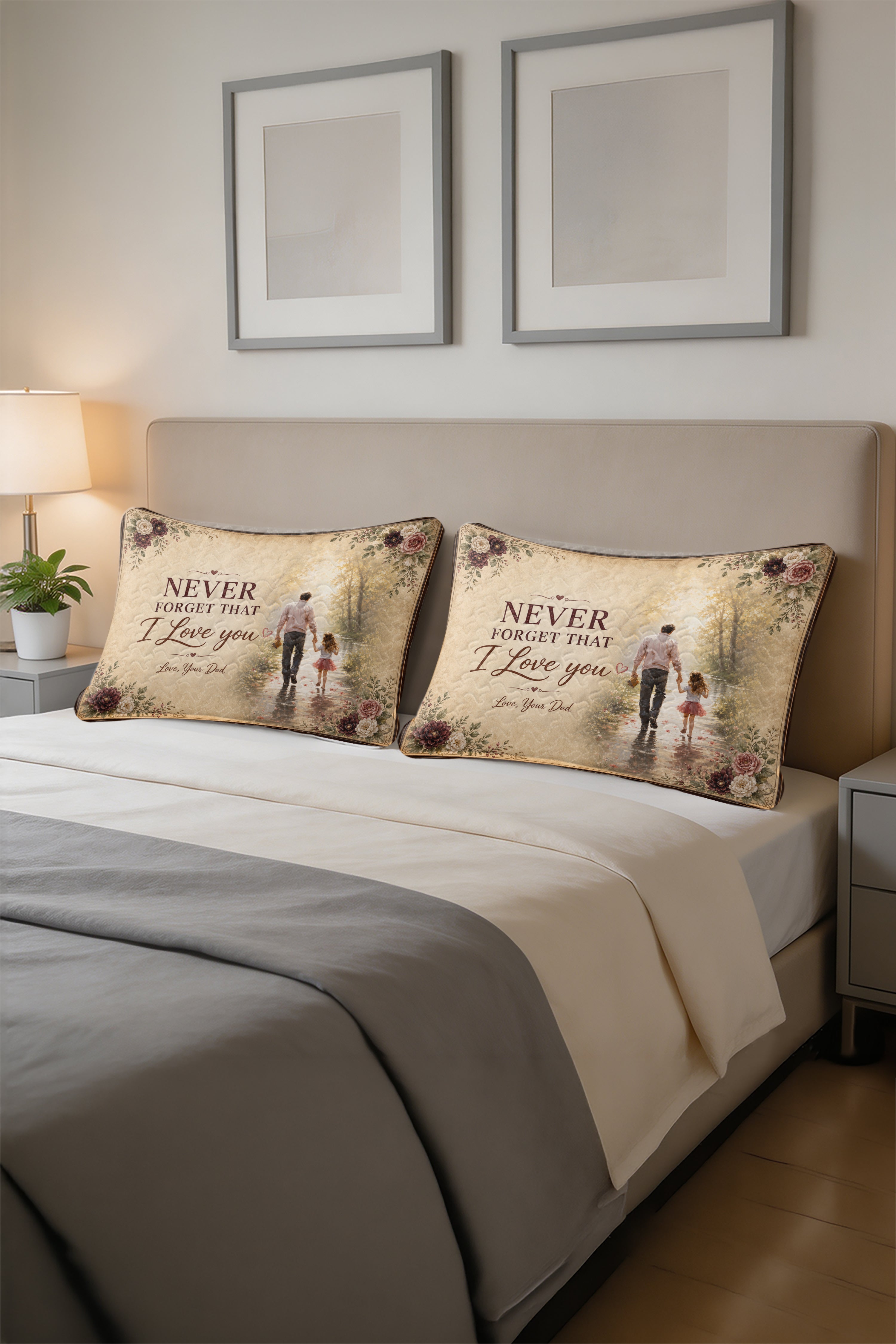 Daughter See Yourself Through My Eyes Dad Pillow