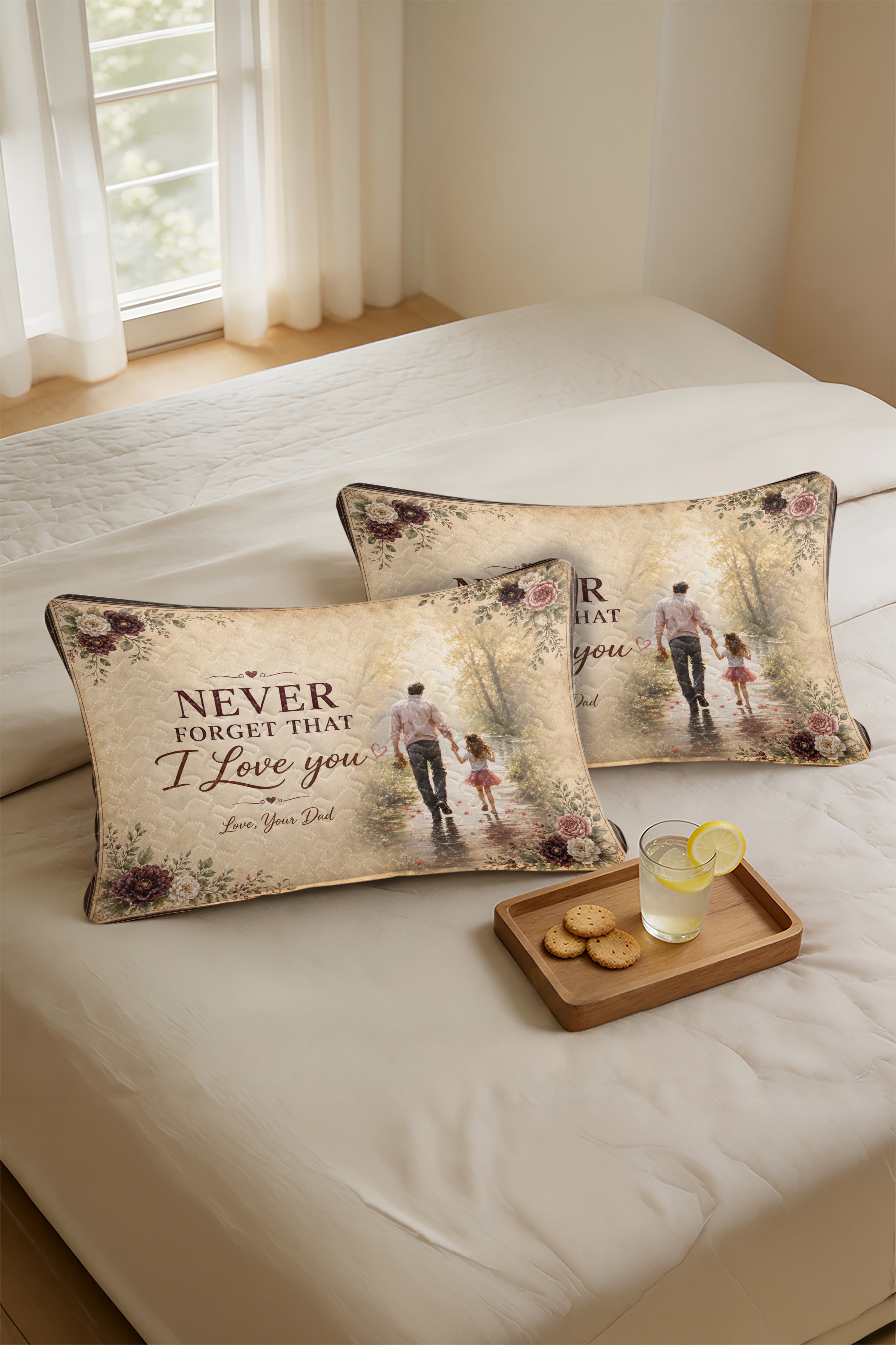 Daughter See Yourself Through My Eyes Dad Pillow