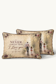 Daughter See Yourself Through My Eyes Dad Quilt Pillow
