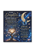Daughter Stay Strong Blue Butterfly Galaxy Blanket