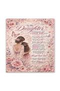 Daughter Straighten Crown Pink Floral Blanket