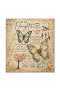 Daughter Vintage Boho Butterfly Blanket
