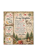 Daughter You Are My Sunshine Mom Hugging Blanket