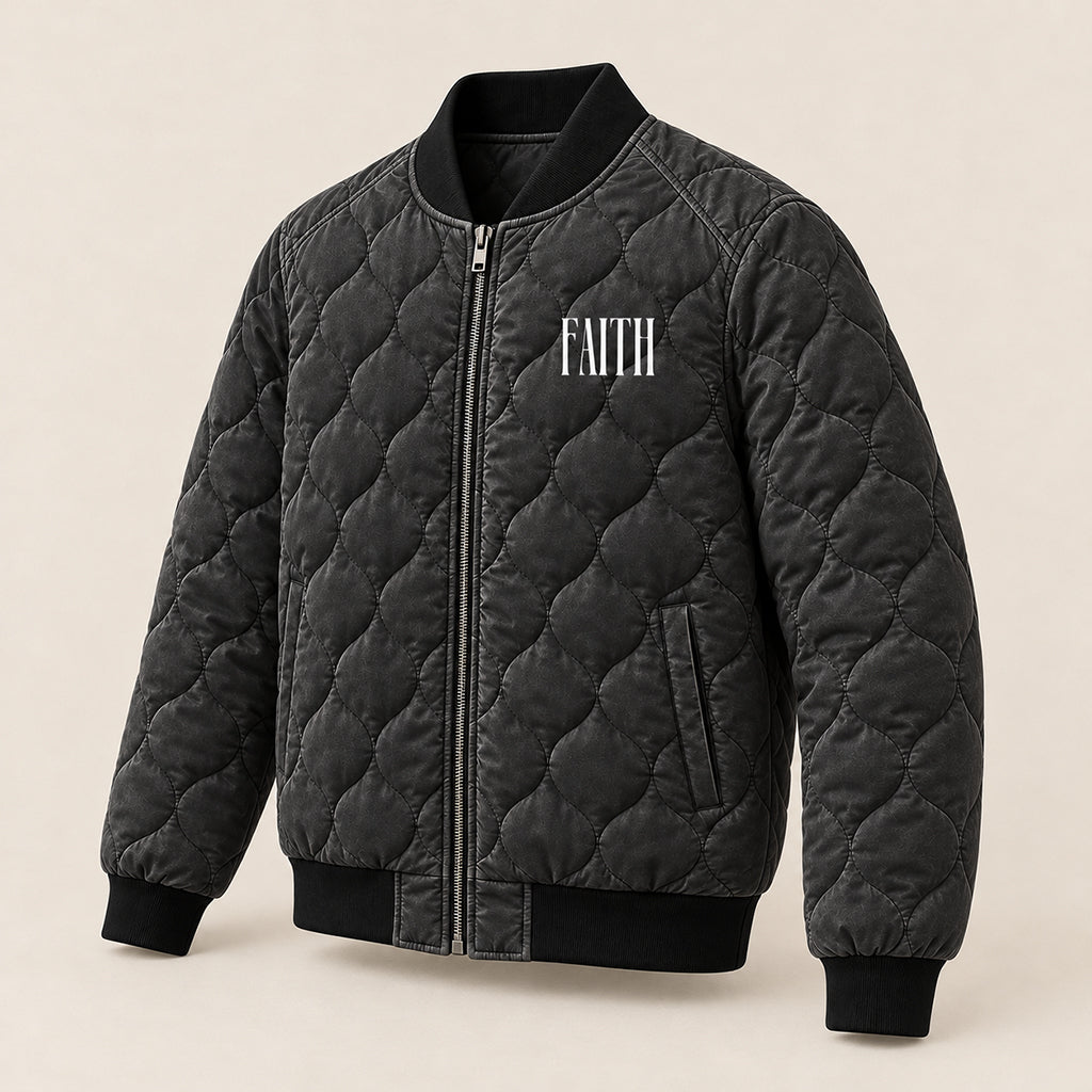 Daniel In The Lions Den Quilted Bomber Jacket – view 5