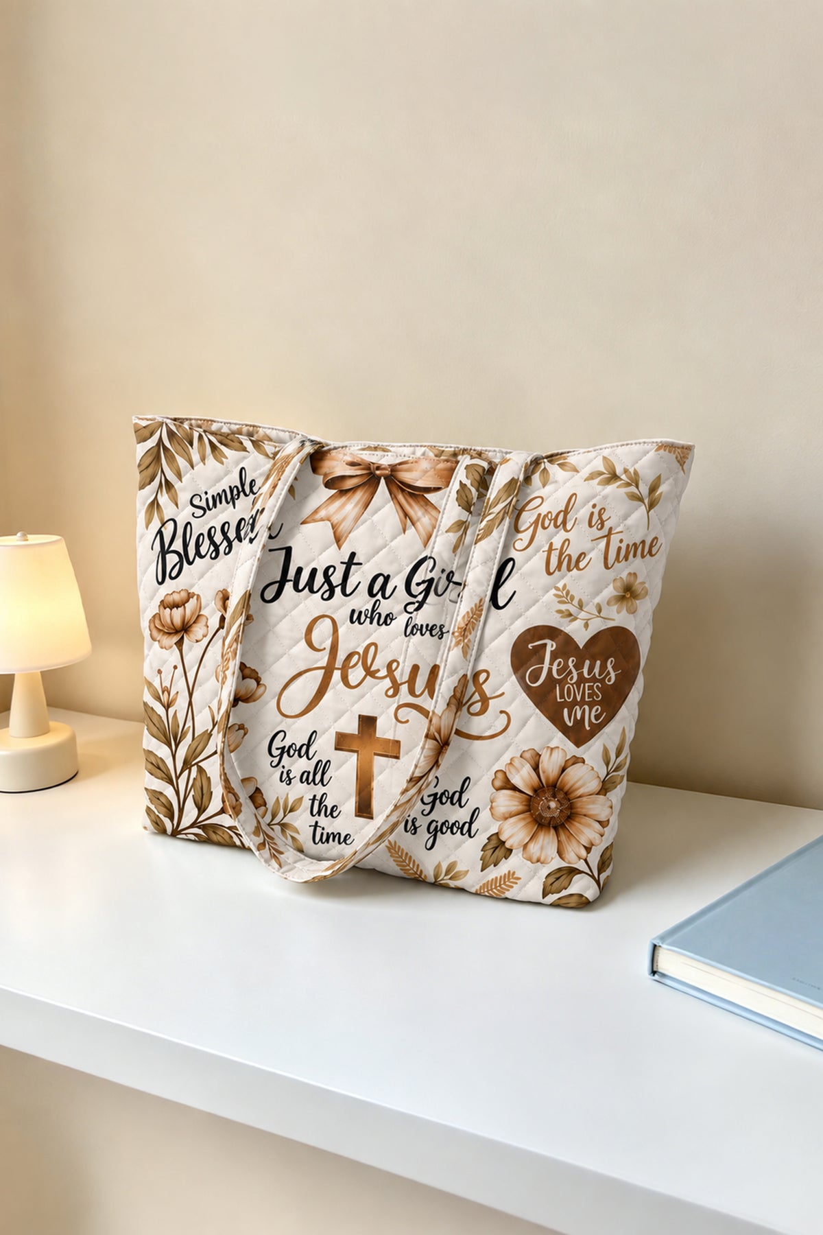 Girl of God Quilted Tote Bag